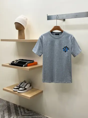 Men s New Style Round Neck Short Sleeve Replica Louis Vuitton Tshirts and Polos