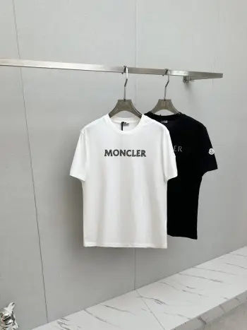 Latest short-sleeve round-neck T-shirt Replica Moncler Tshirts and Polos