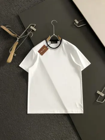 Spring and summer triangular jacquard short sleeves Replica Loro Piana Tshirts and Polos
