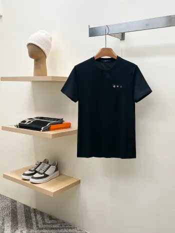 Latest short-sleeve round-neck T-shirt Replica Louis Vuitton Tshirts and Polos