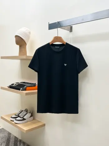 Men s Casual Short Sleeve T-Shirt Replica Armani Tshirts and Polos