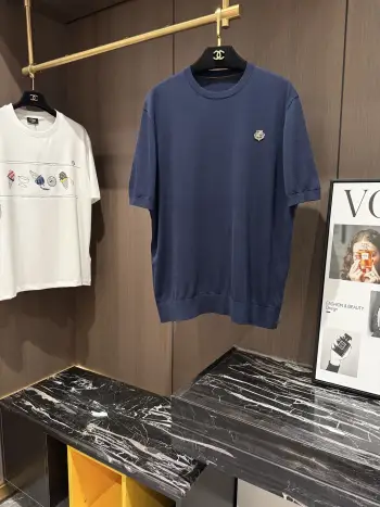 New Spring/Summer Casual Men s Round Neck Short Sleeve Replica Loro Piana Tshirts and Polos