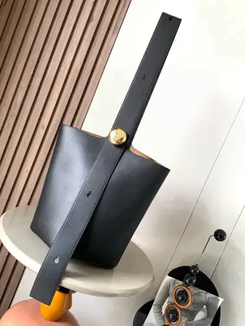 9045 Medium Soft Cowhide Leather Bucket Bag Women s Crossbody Bag Replica Loewe womens bags