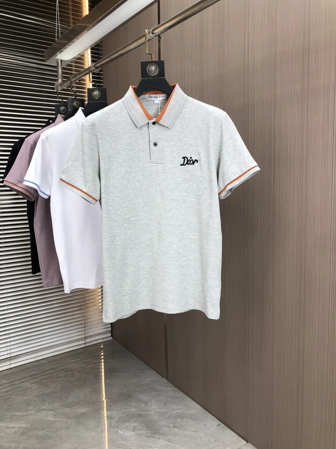 Dior Spring and summer new men s logo short-sleeve polo shirt