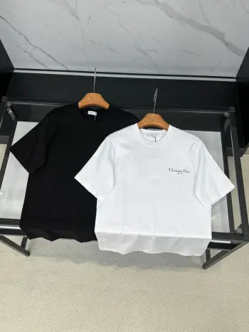 Latest short-sleeve round-neck T-shirt Replica Dior Tshirts and Polos
