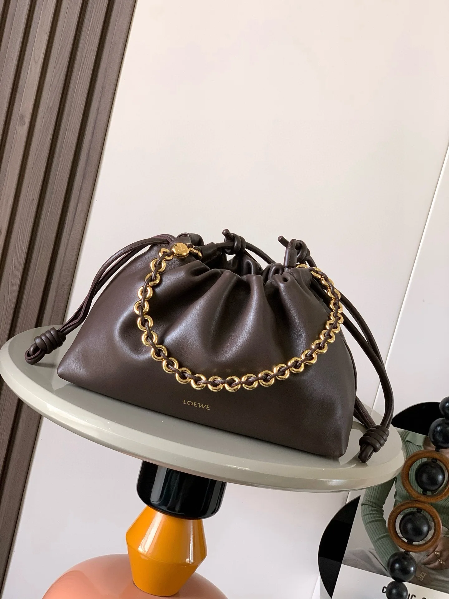 Loewe 9057 Soft Napa Lambskin Clutch Women s Shoulder Bag