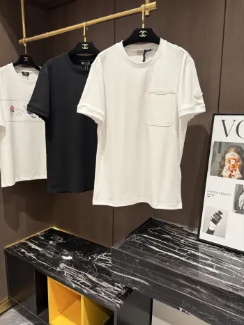 New Spring/Summer Casual Men s Round Neck Short Sleeve Replica Moncler Tshirts and Polos