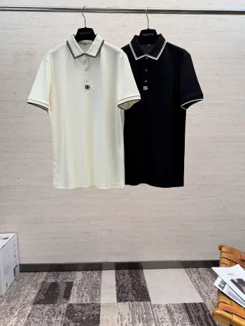 S Spring and Summer Men s Short Sleeve POLO Replica Dolce Gabbana Tshirts and Polos
