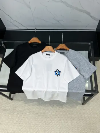 Men s New Round Neck Short Sleeve Replica Louis Vuitton Tshirts and Polos