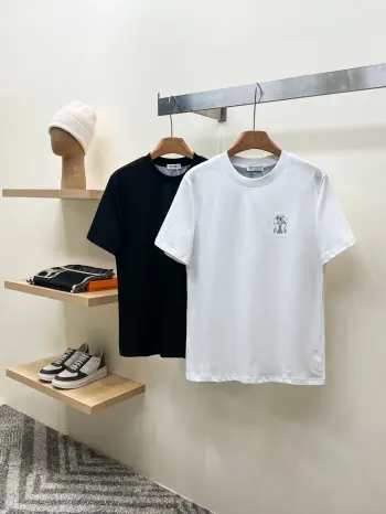 Spring Men s Casual Short Sleeve T-Shirt Replica Brunello Cucinelli Tshirts and Polos