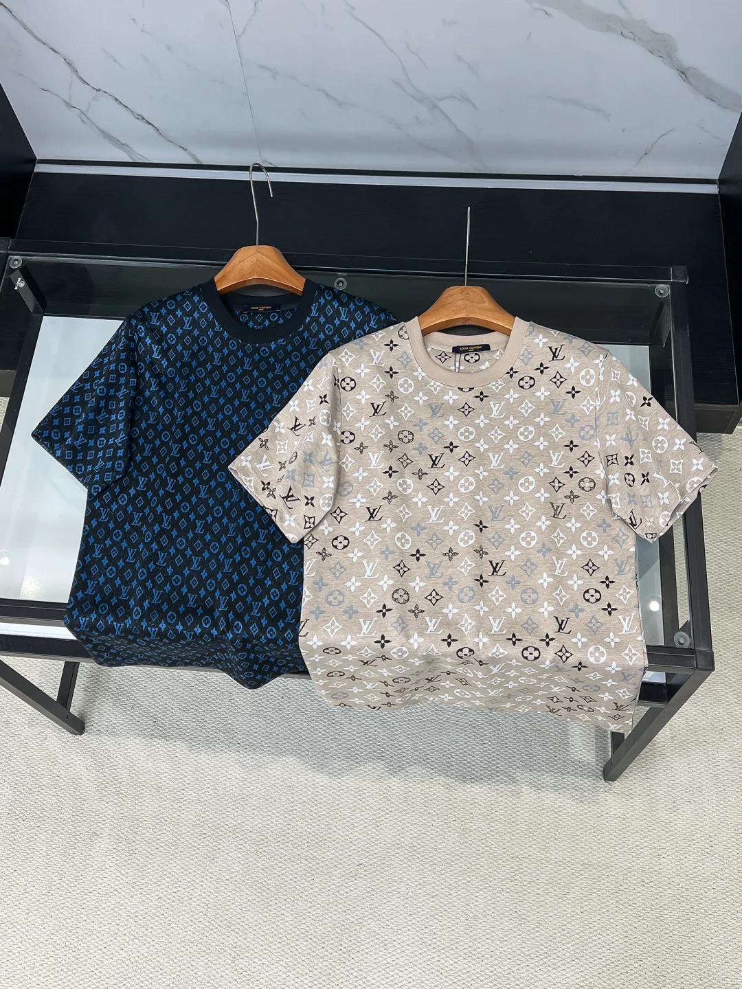Louis Vuitton Old flower round neck short sleeve T-shirt