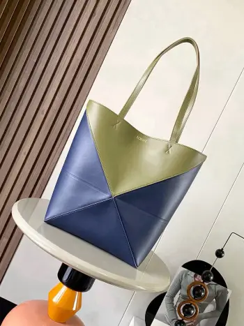 9029 Smooth Cowhide Geometric Handbag Women s Shoulder Bag Replica Loewe womens bags