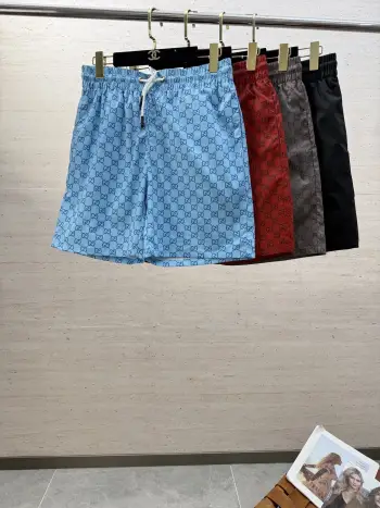 Drawstring versatile men s casual sports shorts five-point pants Replica Gucci Shorts and Swimwear