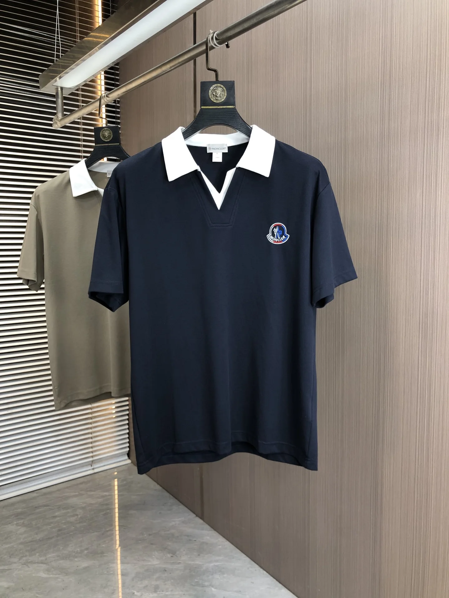 Moncler Old Maple Casual Polo Shirt with Collar Moncler Old Maple Casual Polo Shirt with Collar