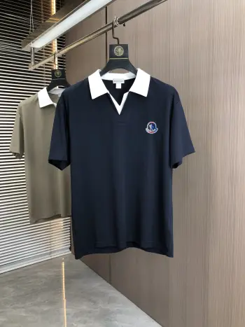 Old Maple Casual Polo Shirt with Collar Replica Moncler Tshirts and Polos