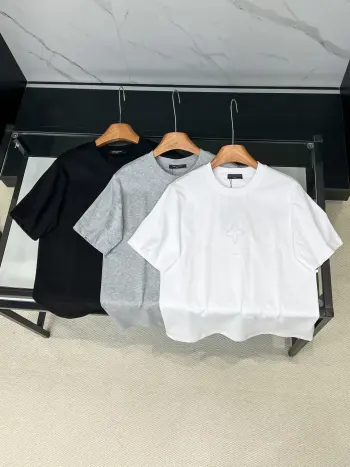 Latest couple short-sleeve T-shirts Replica Louis Vuitton Tshirts and Polos
