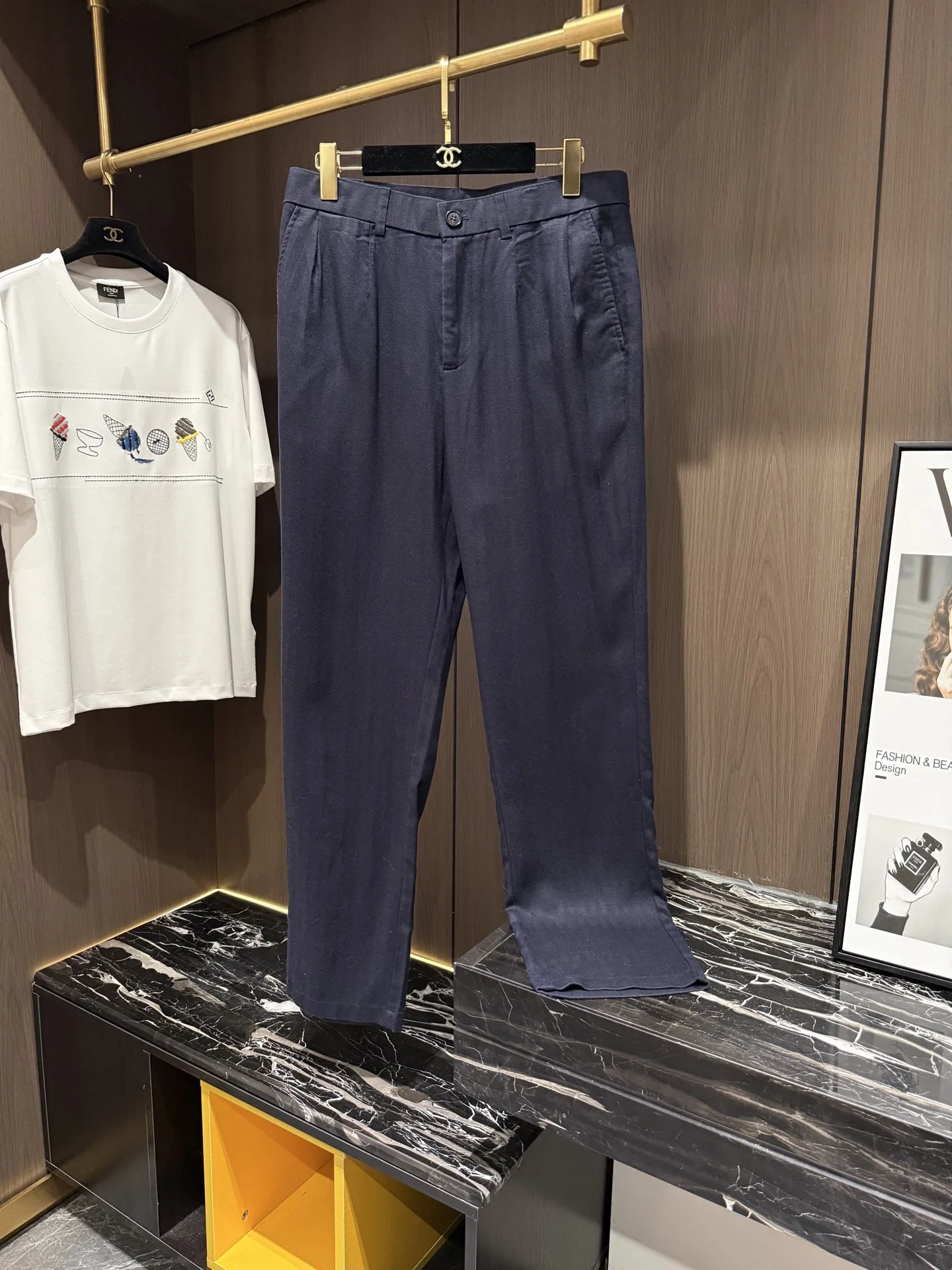 Loro Piana Spring and summer linen casual long pants Loro Piana Spring and summer linen casual long pants