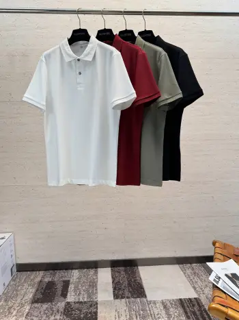 S Spring/Summer Men s Short Sleeve Polo Replica Hermes Tshirts and Polos