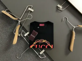 Spring and Summer Embroidered Letter Short Sleeve Replica Gucci Tshirts and Polos