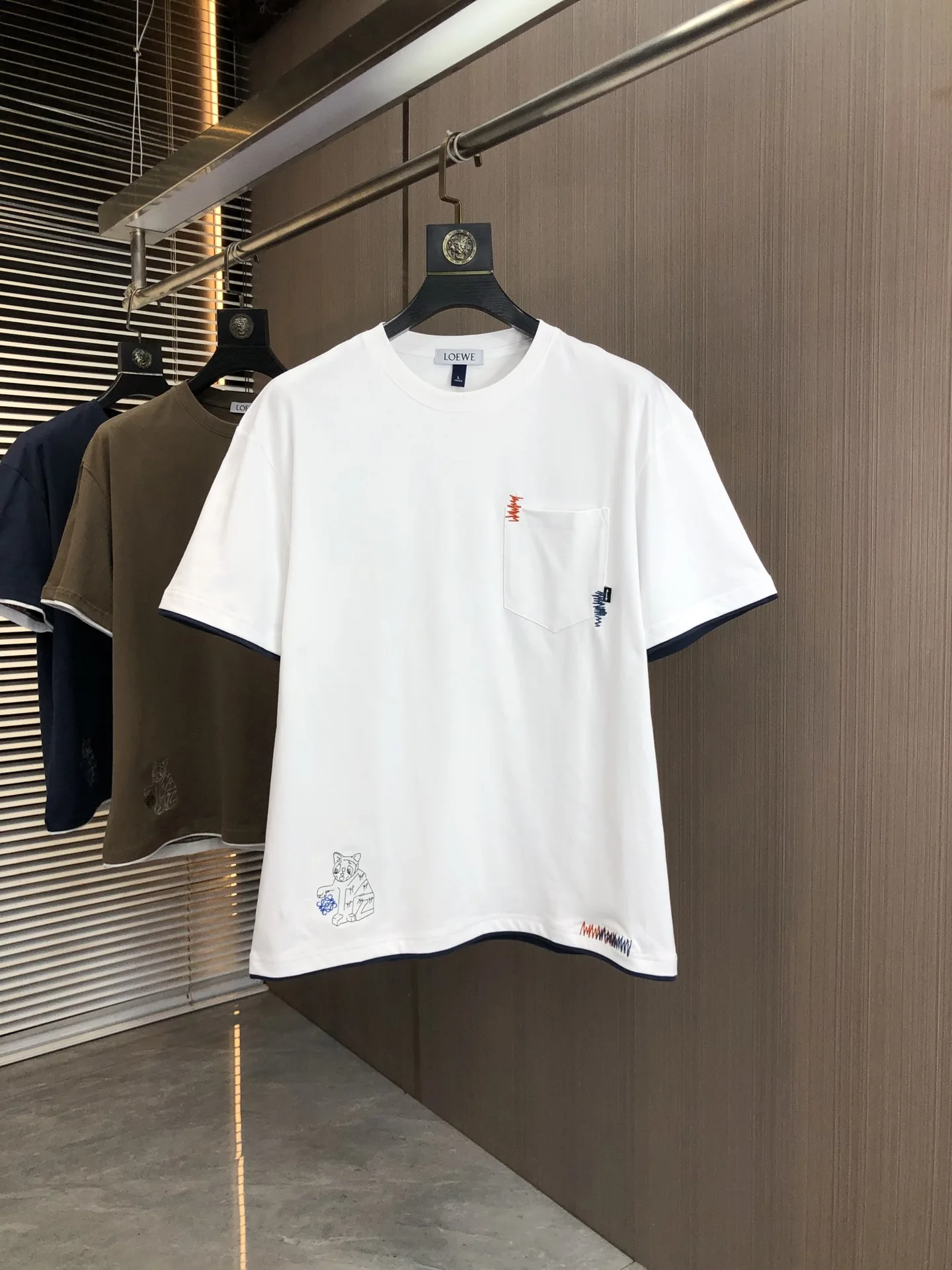 Loewe Spring and summer new fashion round neck short sleeves Loewe Spring and summer new fashion round neck short sleeves