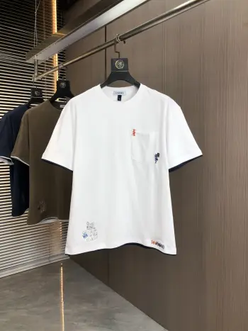Spring and summer new fashion round neck short sleeves Replica Loewe Tshirts and Polos