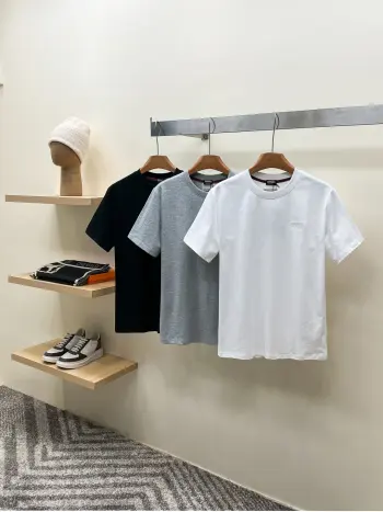 Fashion Casual Round Neck Short Sleeve T-Shirt Replica Zegna Tshirts and Polos