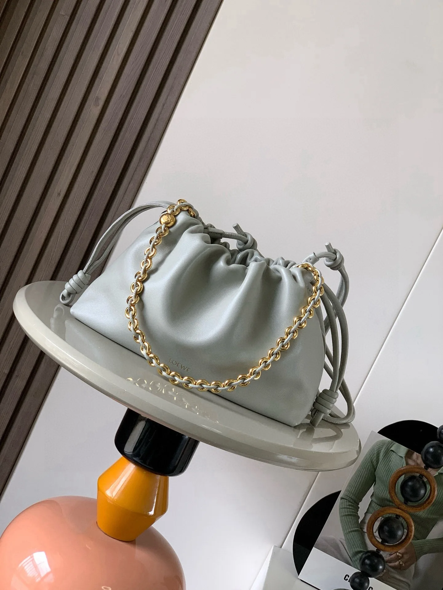 Loewe 9057 Soft Napa Lambskin Clutch Women s Shoulder Bag