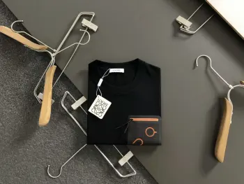 Spring and summer embroidered letter short sleeves Replica Loewe Tshirts and Polos