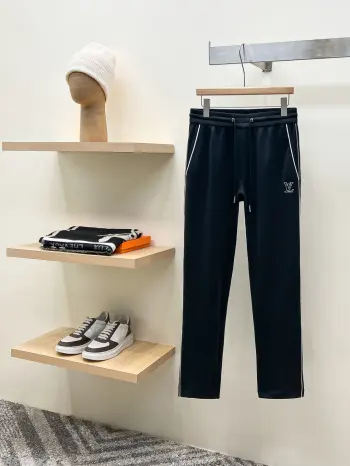 New Men s Combed Cotton Blend Casual Pants  Replica Louis Vuitton Pants and Trousers