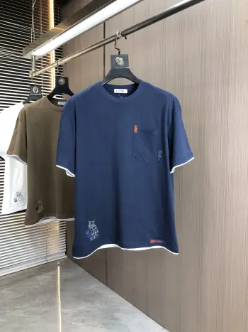 Spring and summer new fashion round neck short sleeves Replica Loewe Tshirts and Polos
