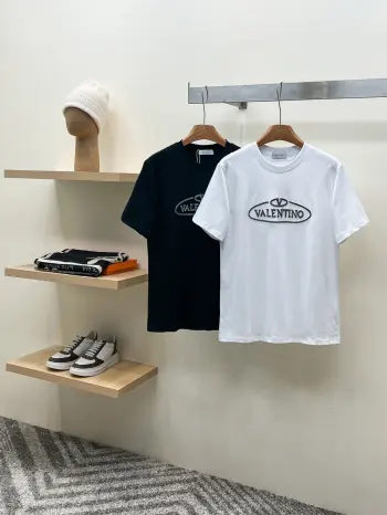 Latest short-sleeve round-neck T-shirt Replica Valentino Garavani Tshirts and Polos