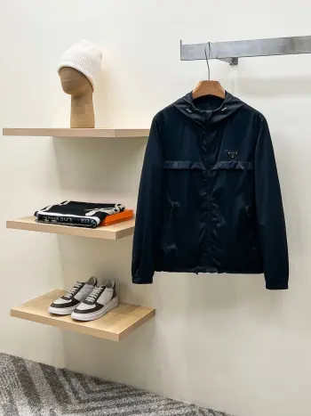 New Release: Hooded Jacket Replica Prada Hoodies and Sweatshirts