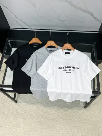 Latest short-sleeve round-neck T-shirt Replica Dolce Gabbana Tshirts and Polos