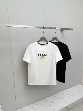 Latest short-sleeve round-neck T-shirt Replica Fendi Tshirts and Polos