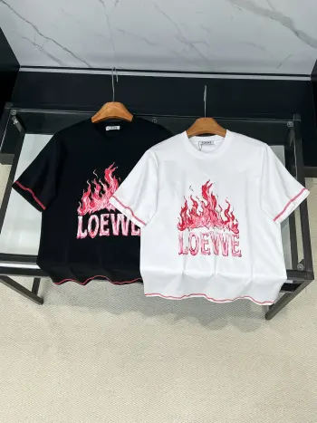 Latest short-sleeve round-neck T-shirt Replica Loewe Tshirts and Polos