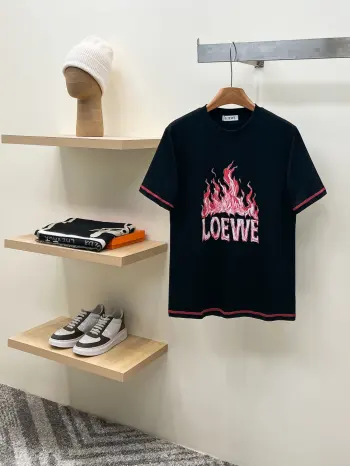 Latest short-sleeve round-neck T-shirt Replica Loewe Tshirts and Polos