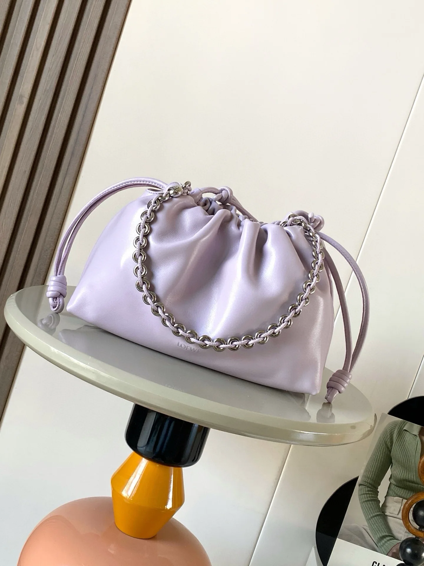 Loewe 9057 Soft Napa Lambskin Clutch Women s Shoulder Bag