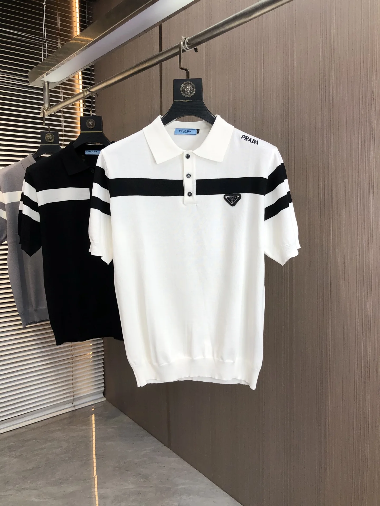 Prada Old Maple Casual Polo Shirt with Collar