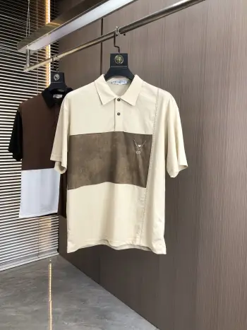Old Maple Casual Polo Shirt with Collar Replica Dior Tshirts and Polos