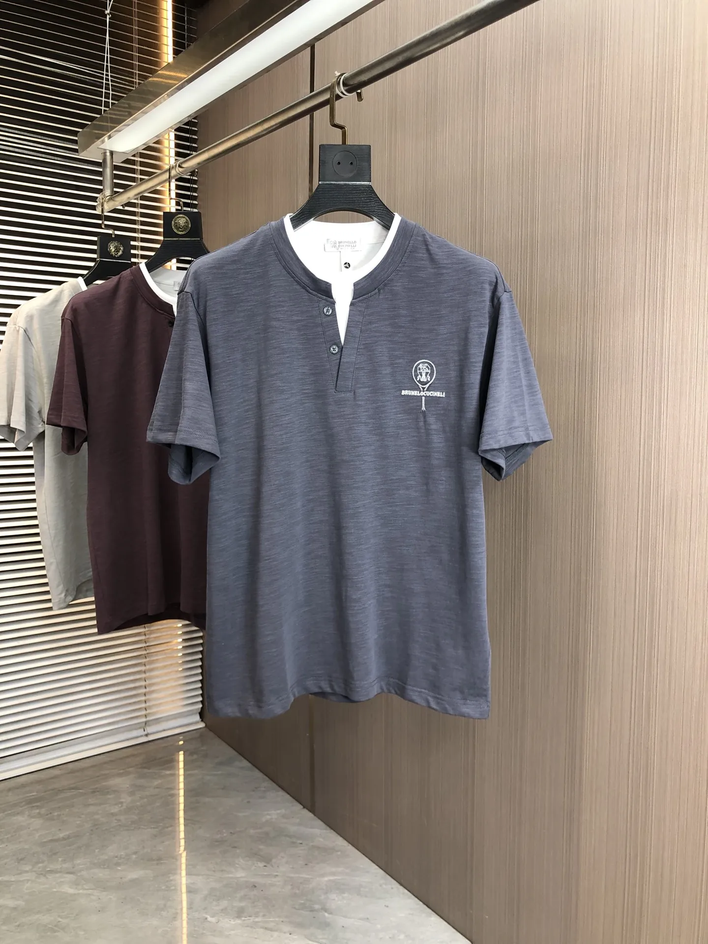 Brunello Cucinelli Spring and summer new fashion round neck short sleeves Brunello Cucinelli Spring and summer new fashion round neck short sleeves