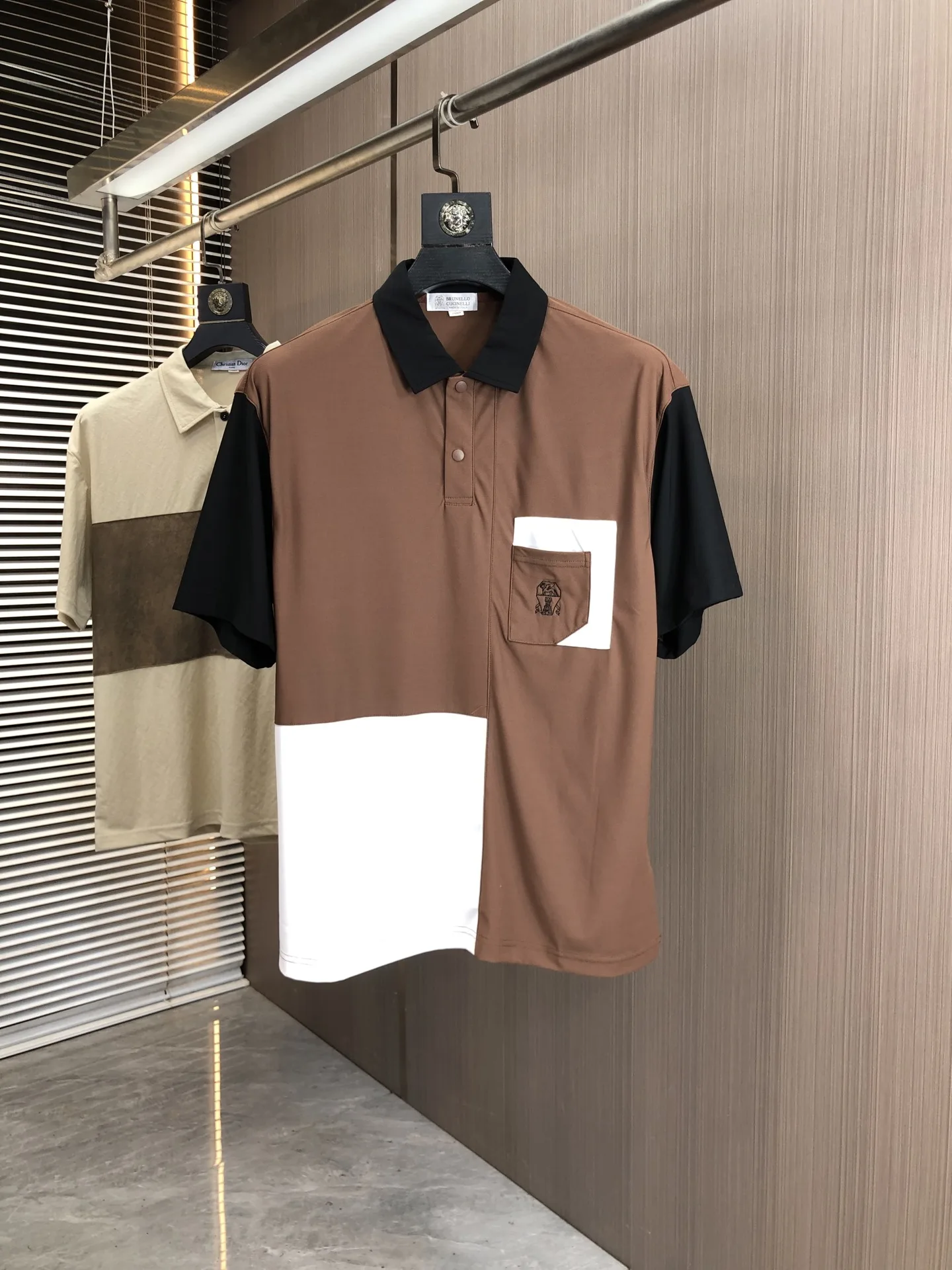 Brunello Cucinelli Old Maple Casual Polo Shirt with Collar Brunello Cucinelli Old Maple Casual Polo Shirt with Collar