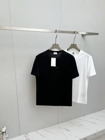 Latest short-sleeve round-neck T-shirt Replica SAINT LAURENT Tshirts and Polos