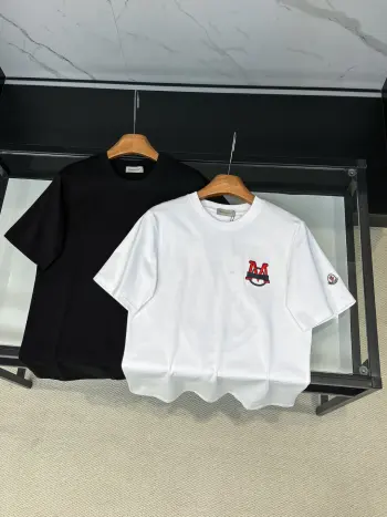 Latest unisex short-sleeve T-shirts Replica Moncler Tshirts and Polos