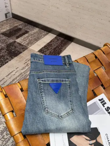 Spring and summer men s straight-leg jeans Replica Prada Jeans