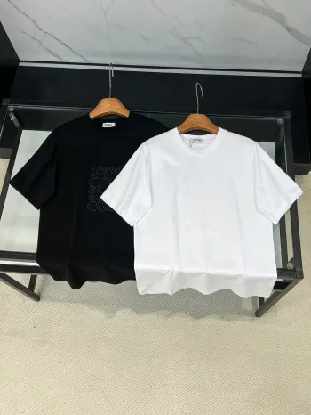New short-sleeve round-neck T-shirt Replica Loewe Tshirts and Polos