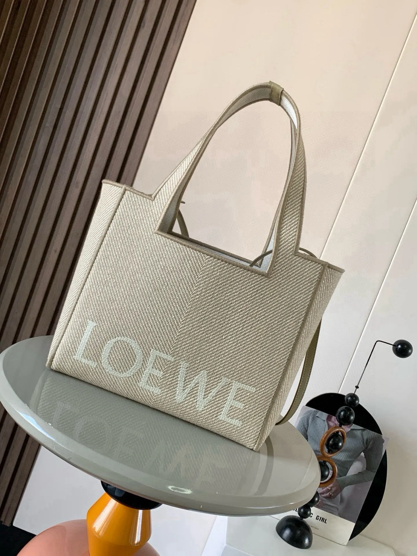 Loewe 9089 New Jacquard Canvas Handbag Women s Crossbody Bag Loewe 9089 New Jacquard Canvas Handbag Women s Crossbody Bag
