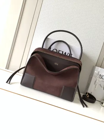 9173 Large Suede Leather Handbag Women s Crossbody Bag Replica Loewe womens bags