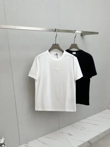 Latest short-sleeve round-neck T-shirt Replica SAINT LAURENT Tshirts and Polos
