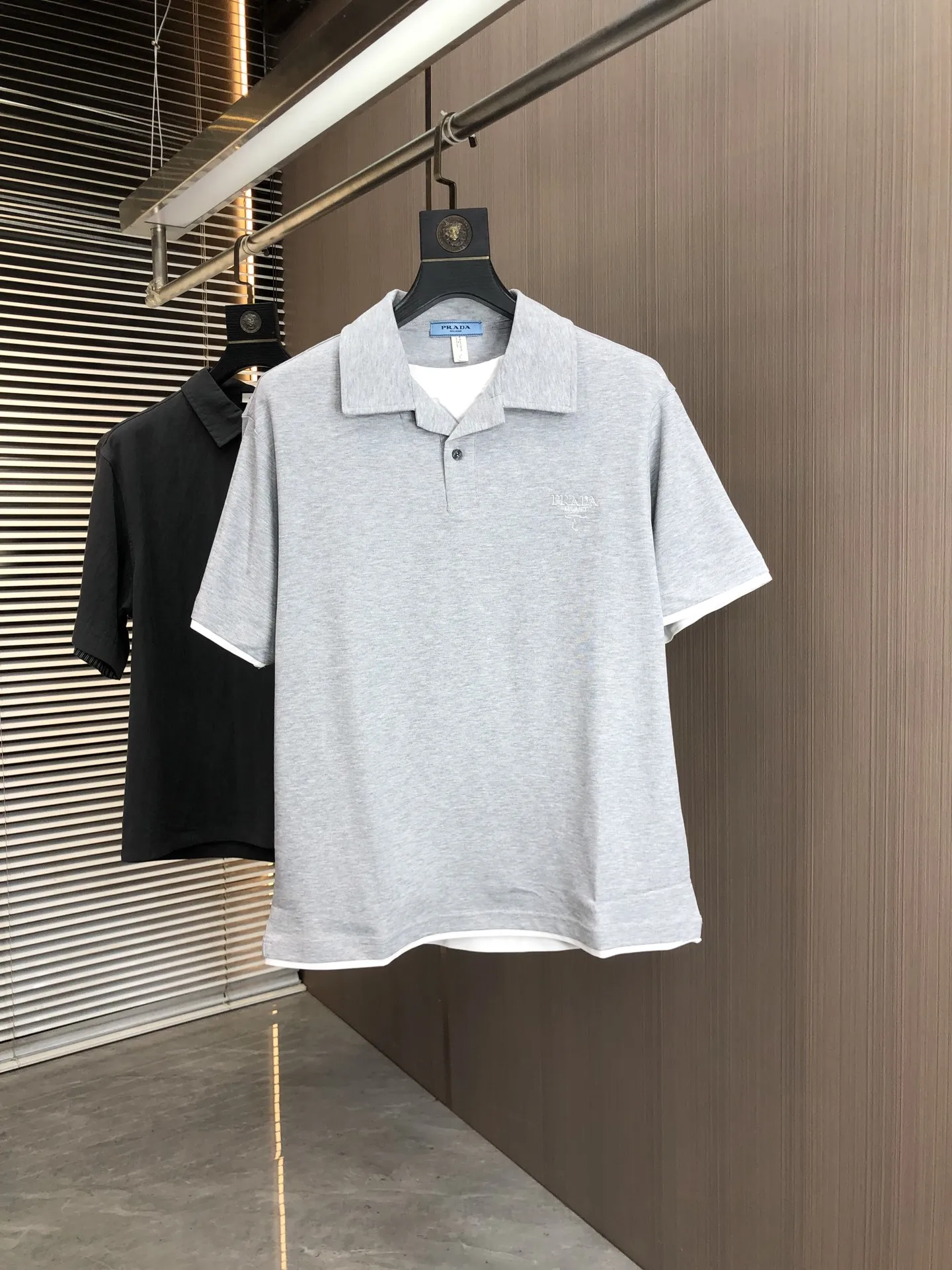 Prada Old Maple Casual Polo Shirt with Collar