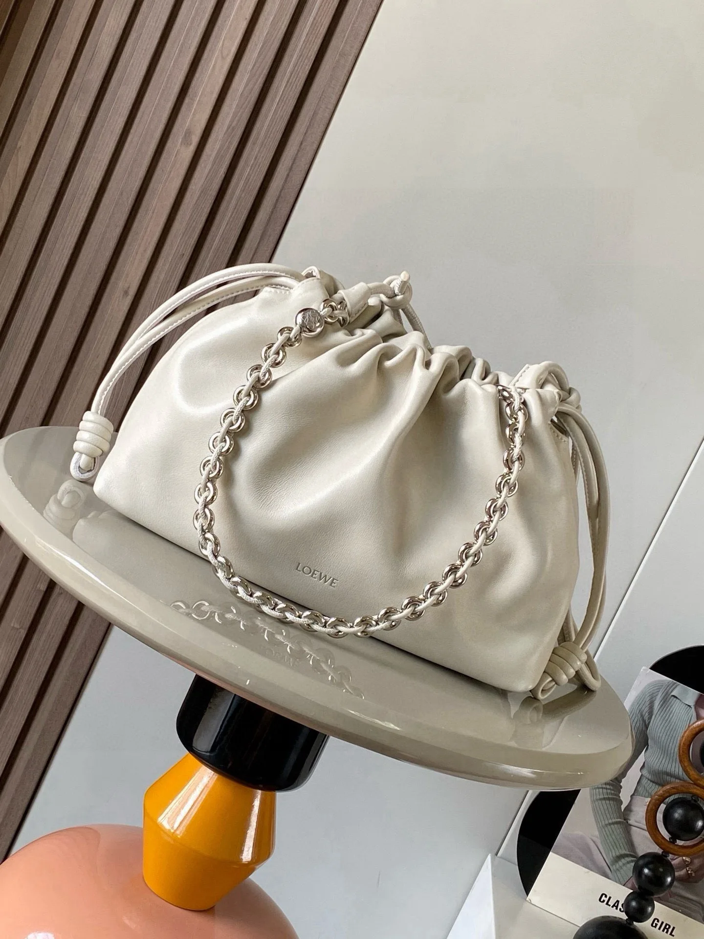 Loewe 9057 Soft Napa Lambskin Clutch Women s Shoulder Bag